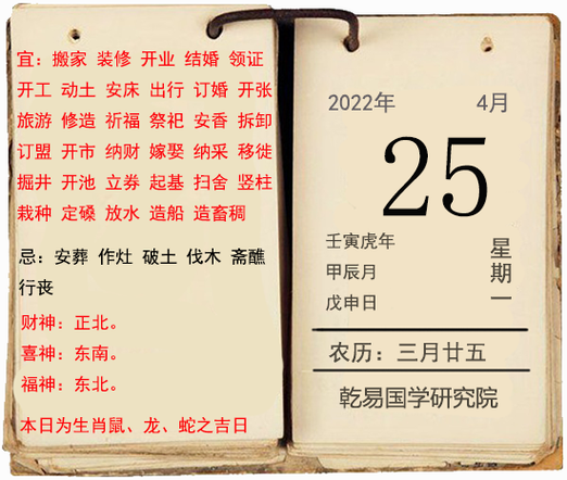 2023年4月份的黄道吉日，教你如何在做任何事情前依据黄历选日